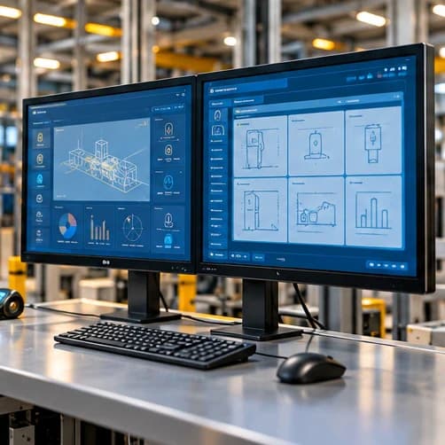 Illustrative operating screens supporting clear instructions and applied skills