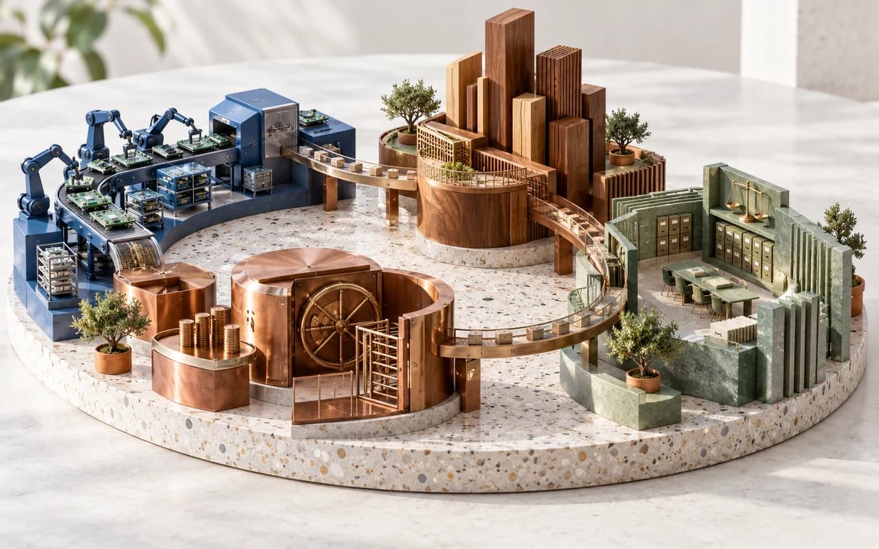 Conceptual artwork bringing several professional perspectives together