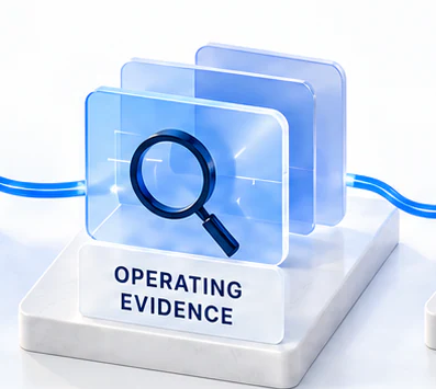 operating object on a stone podium.