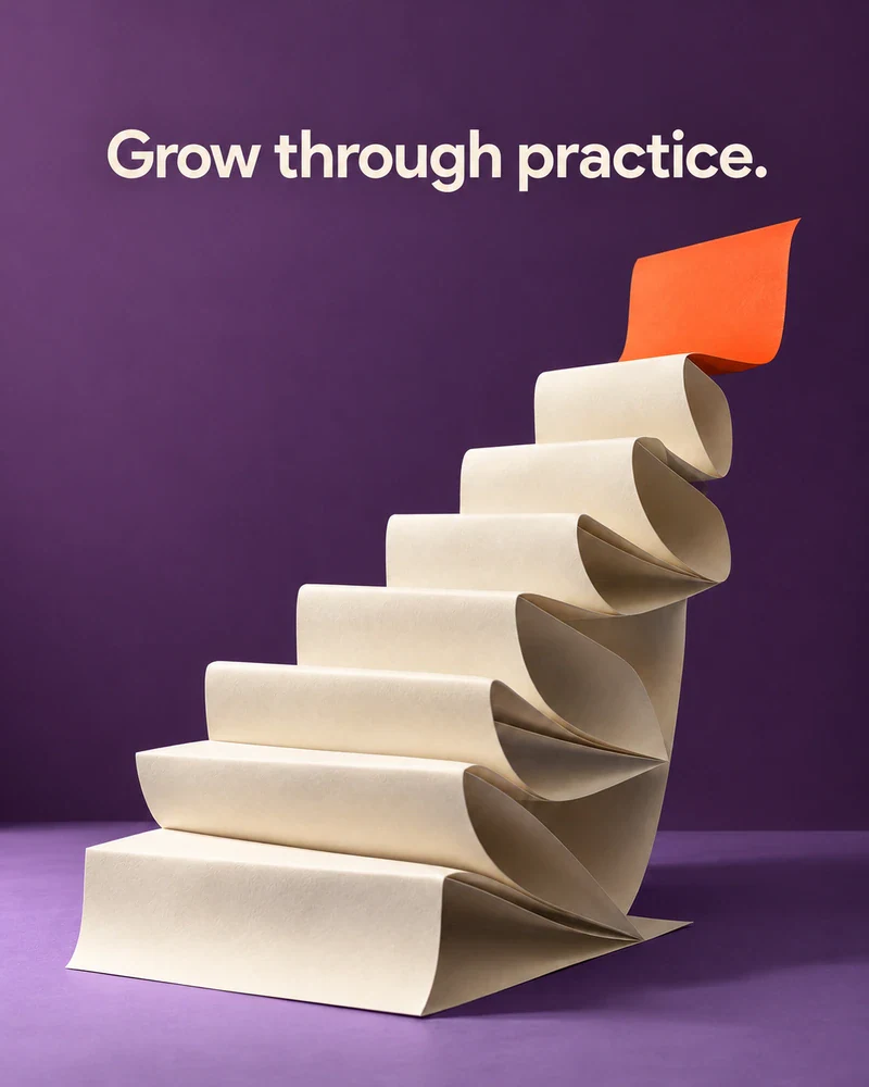 Grow through practice.
